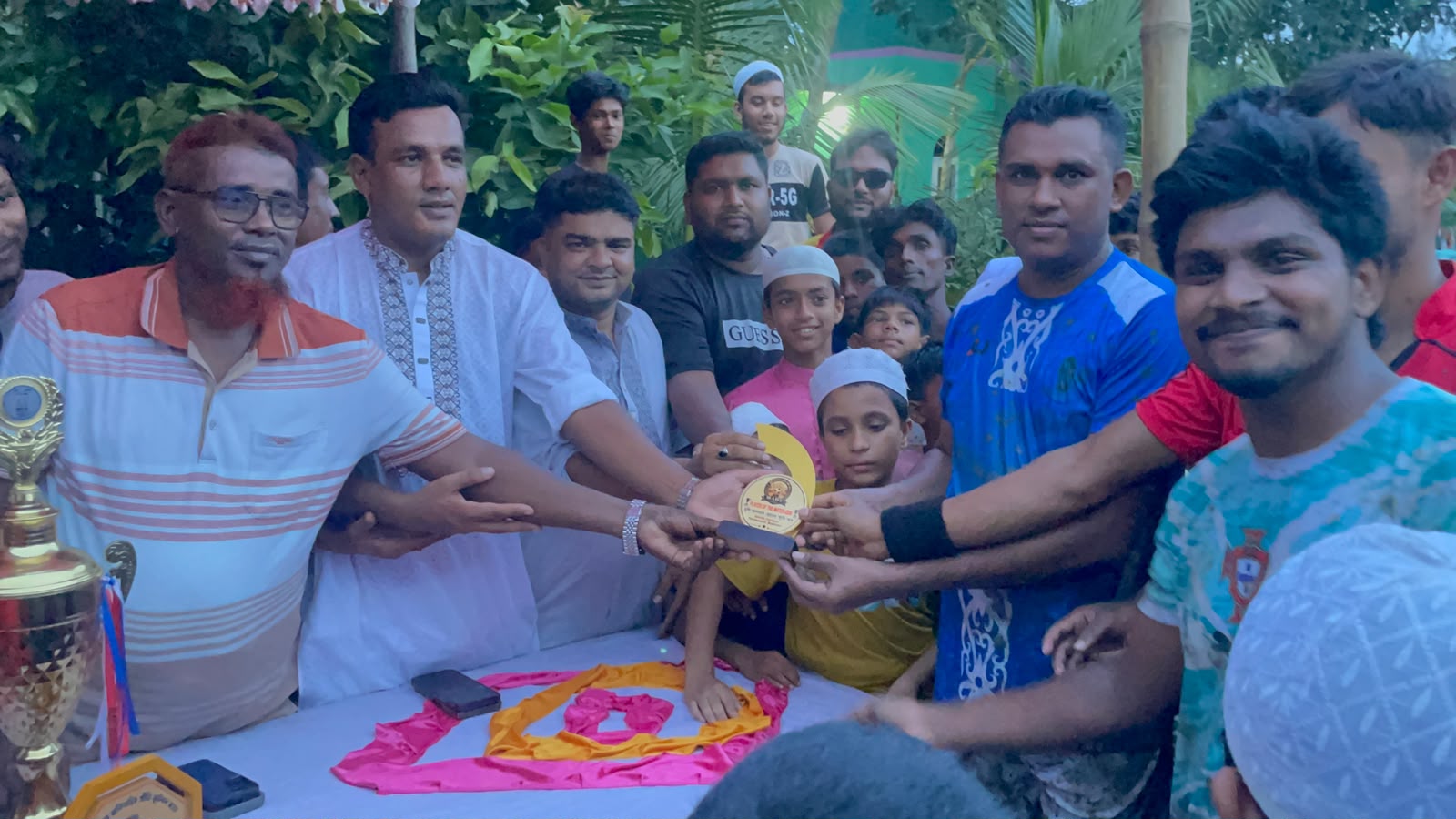 যুব সমাজকে মাদক থেকে দূরে রাখতে সালথায় ফুটবল টুর্নামেন্ট