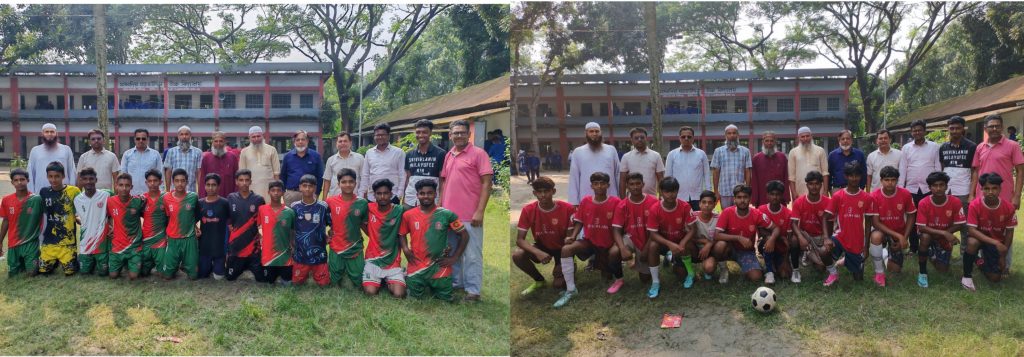 চর মাধবদিয়ায় প্রাইম মিনিস্টার গোল্ডকাপ ফুটবল টুর্নামেন্টের প্রীতি ম্যাচ অনুষ্ঠিত